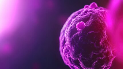 High-resolution image of pancreatic cells producing digestive enzymes with copy space