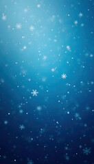 Naklejka premium Falling snowflakes wallpaper featuring a clean design with gentle snowfall against a serene background. Perfect for winter themes, cozy interiors, and seasonal decor