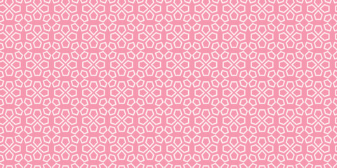 Geometric seamless pattern tile. Pretty pink background texture
