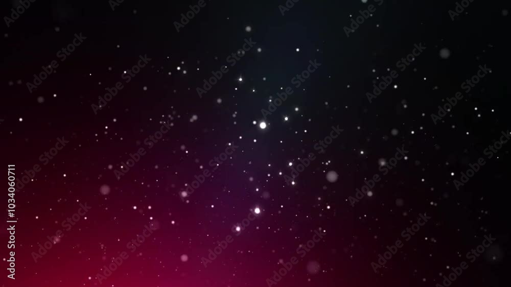 Wall mural abstract background with white bokeh on black and red gradient.