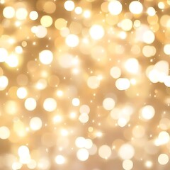 Festive abstract Christmas bokeh light background - golden bokeh lights, beige - New Year, Anniversary, Wedding, banner, header, panorama