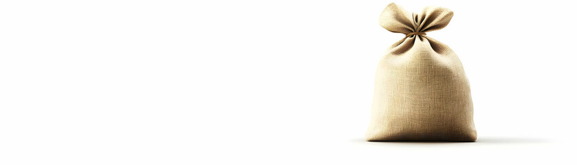 Money Bag Ascending: Vector Design Illustrating Upward Revenue Growth with a Money Bag Surging into the Sky on a Clean White Background - Photo Stock Concept