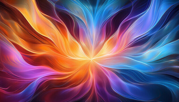 Vibrant Abstract Background with Bright Colors and Dynamic Patterns