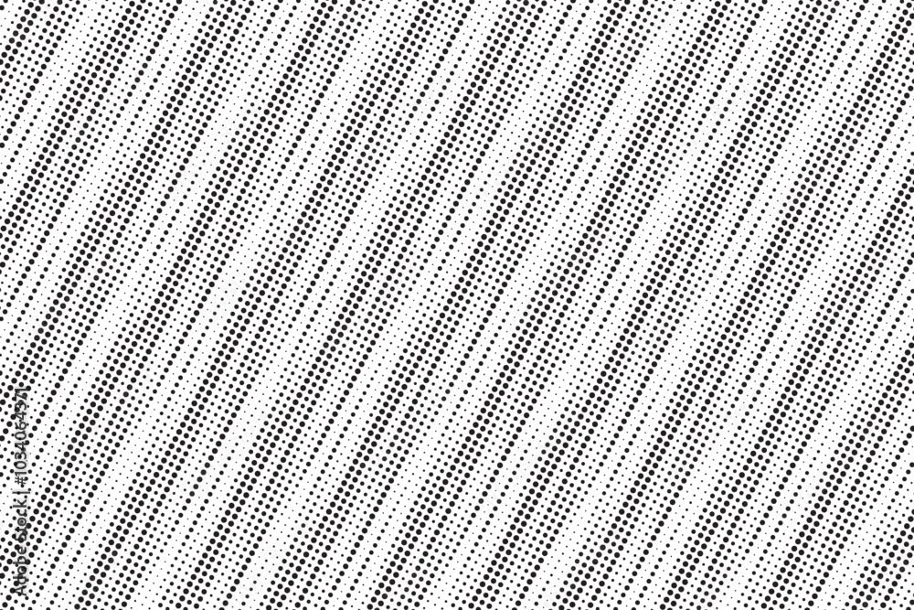 Poster Stripes diagonal dots pattern. Diagonal, oblique, slanting dots lines, stripes geometric vector pattern. Abstract halftone texture and background.