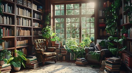 Fototapeta premium Modern Luxury Home Interior Bedroom Design with Mockup Frame , Wall Poster (3d Render)