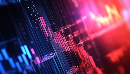 Abstract Digital Data Visualization