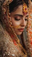 Fototapeta premium Romantic Wedding Portraits for Social Media Promotion - Bold Call to Action for Booking