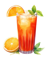 Fototapeta premium PNG Cocktail mojito drink fruit.