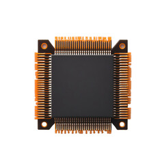 Microchip, white isolate background.