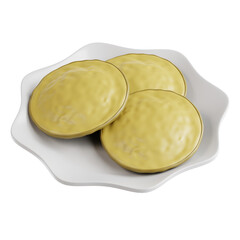 Soft Cassava Cake Topped with Coconut