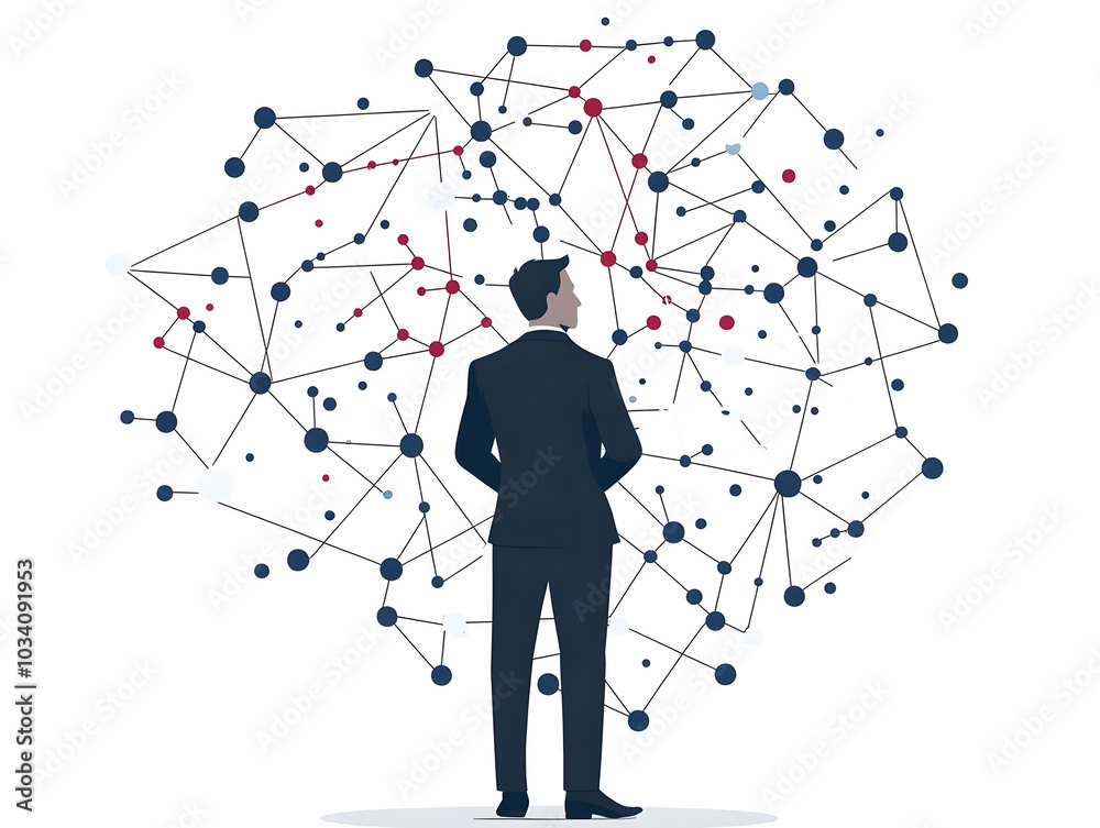 Canvas Prints Flat Politician Visualizing Donor Network: Medium Shot Holographic Politician Connected to Donor Avatars with Donation Amounts, White Background for Campaign Finance Regulations in Simple Flat Vector 