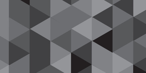 Obraz premium Abstract geometric vector seamless technology gray and black backdrop background. digital grid light pattern black and gray color Polygon triangle banner, business and corporate background .