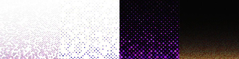 Abstract geometrical dot pattern collection