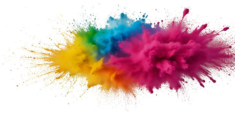 Beautiful rainbow festival background.  