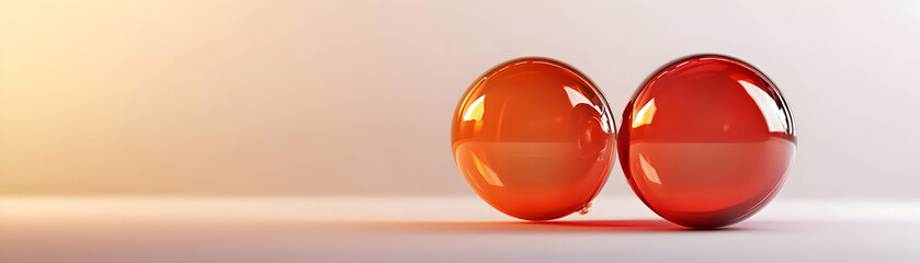 Glossy Speech Bubbles Overlapping on White Background - Captivating Copy Space for ESG Business Communication and Discussion