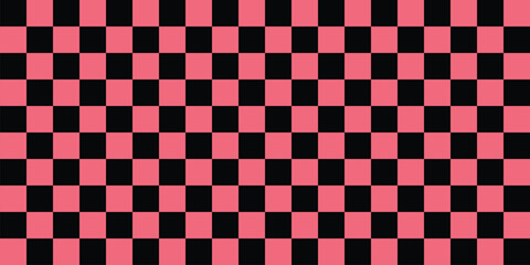 Checkered pattern background. Pink and black. Geometric ethnic pattern seamless. seamless pattern. Design for fabric, curtain, background, carpet, wallpaper, clothing, wrapping, Batik, fabric,Vector i
