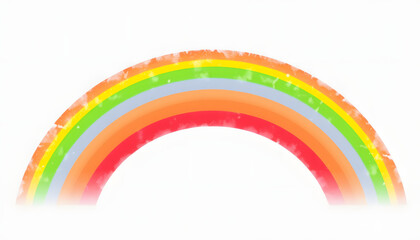 Obraz premium rainbow isolated with white highlights, png