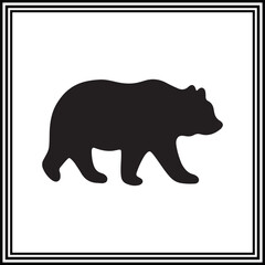 A baby bear vector illustration