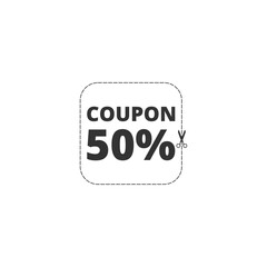 Special offer or shopping discount icon isolated on transparent background