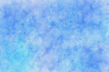 Abstract blue sky with clouds background, abstract watercolor background illustration. Light blue with watercolor Soft cloud in the sky background. 