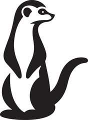meerkat vector art illustration design