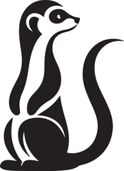 meerkat vector art illustration design