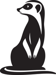 meerkat vector art illustration design