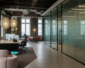 New luxury modern office interior.