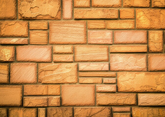Rough stone wall background texture.
