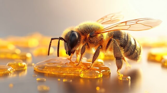 graphic bea and honey concept 