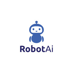 Robot Ai Logo Vector Design Modern