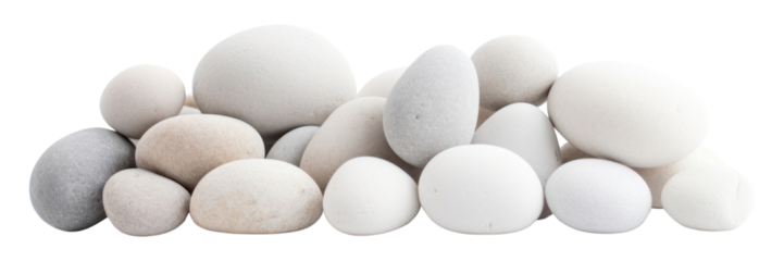 PNG Little rocks white pebbles.