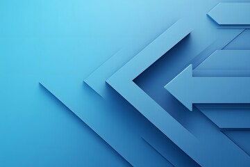 Abstract Blue Geometric Pattern with Arrow