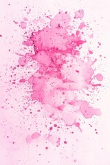 Obraz premium Pink Ink Splatter on White Paper