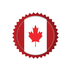 Canada flag badge