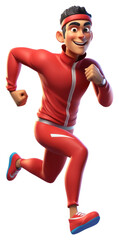 PNG Runner running cartoon white background.