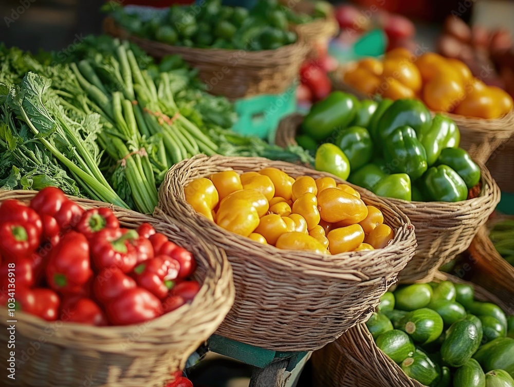 Sticker Vegetable Baskets