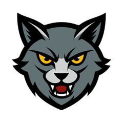 Cat head mascot vector illustration