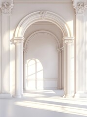 Elegant Minimalist Architecture with Soft Lighting