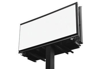 Obraz premium blank billboard isolated on transparent background as a mockup or template