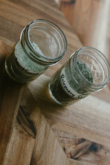Mason Jars of homemade herbal salts
