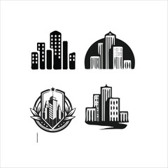 Cities,City vector set 