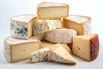 Cheese slices in the kitchen close up food photo