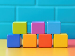 Obraz premium Bring life to customer feedback with vibrant blocks