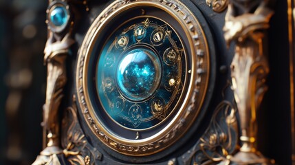 Fototapeta premium Mystical slot machine with cosmic and tarot designs