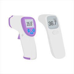 Electronic modern thermometer with screen for displaying body temperature