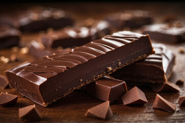 Irresistible dark creamy chocolate bars