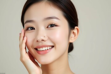 Beauty portraits of beautiful young Asian woman