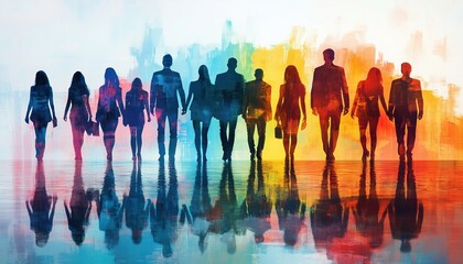 Visual Representation Of Workplace Culture: Shared Values, Belief Systems, And Attitudes In Corporate Setting Emphasizing High Performance And Employee Well-Being.