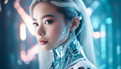 女性　SF　サイバーパンク　近未来